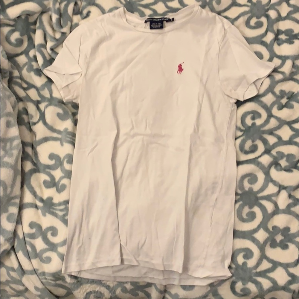 White Ralph Lauren sport tee